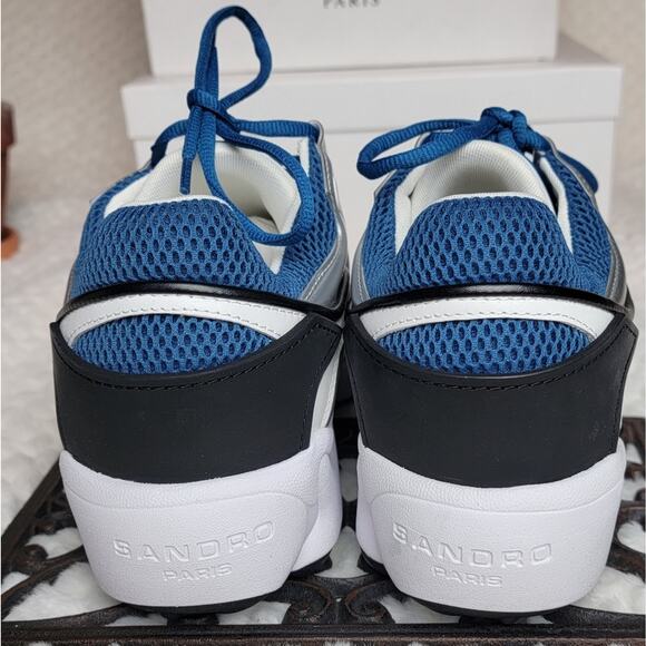 NIB Sandro Atomic Sneakers in Blue, Sz 40 / US 7M / 9W - Picture 6 of 13